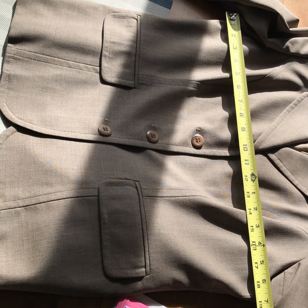 Talbots Lightweight Wool Tan Blazerjacket Size 10 - image 7